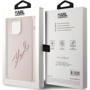 Kup Etui Karl Lagerfeld KLHCP15XSKSBMCP Apple iPhone 15 Pro Max hardcase Silicone Karl Script różowy/pink - KLD1819 - {ean13} - Sklep Home Screen