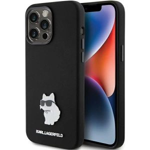 Kup Case Karl Lagerfeld KLHCP15XSMHCNPK Apple iPhone 15 Pro Max Silikon Choupette Metallpin schwarz/black - KLD1820 - {ean13} - Sklep Home Screen