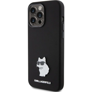 Kup Case Karl Lagerfeld KLHCP15XSMHCNPK Apple iPhone 15 Pro Max Silikon Choupette Metallpin schwarz/black - KLD1820 - {ean13} - Sklep Home Screen