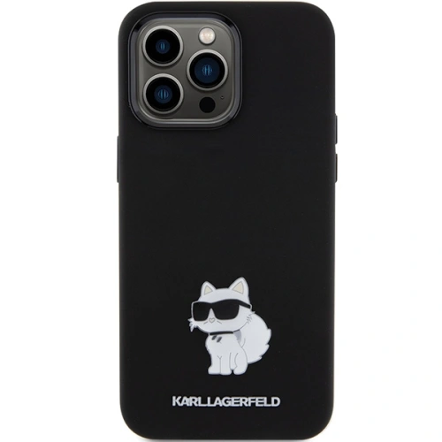 Kup Etui Karl Lagerfeld KLHCP15XSMHCNPK Apple iPhone 15 Pro Max Silicone Choupette Metal Pin fekete/black - KLD1820 - {ean13} - Sklep Home Screen