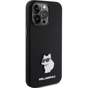 Kup Case Karl Lagerfeld KLHCP15XSMHCNPK Apple iPhone 15 Pro Max Silikon Choupette Metallpin schwarz/black - KLD1820 - {ean13} - Sklep Home Screen