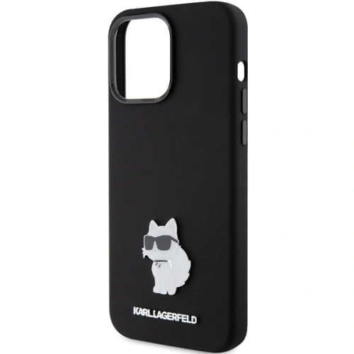 Kup Etui Karl Lagerfeld KLHCP15XSMHCNPK Apple iPhone 15 Pro Max Silicone Choupette Metal Pin fekete/black - KLD1820 - {ean13} - Sklep Home Screen