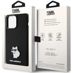 Kup Case Karl Lagerfeld KLHCP15XSMHCNPK Apple iPhone 15 Pro Max Silikon Choupette Metallpin schwarz/black - KLD1820 - {ean13} - Sklep Home Screen