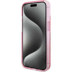 Kup Etui Guess GUHMP15MHRSGSP Apple iPhone 15 Plus / 14 Plus hardcase Ring Stand Script Glitter MagSafe różowy/pink - GUE3040 - {ean13} - Sklep Home Screen