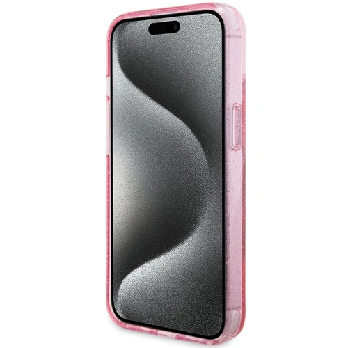 Kup Etui Guess GUHMP15MHRSGSP Apple iPhone 15 Plus / 14 Plus hardcase Ring Stand Script Glitter MagSafe różowy/pink - GUE3040 - {ean13} - Sklep Home Screen