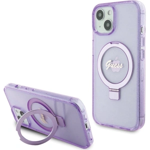 Kup Etui Guess GUHMP15MHRSGSU Apple iPhone 15 Plus / 14 Plus hardcase Ring Stand Script Glitter MagSafe fioletowy/purple - GUE3041 - {ean13} - Sklep Home Screen