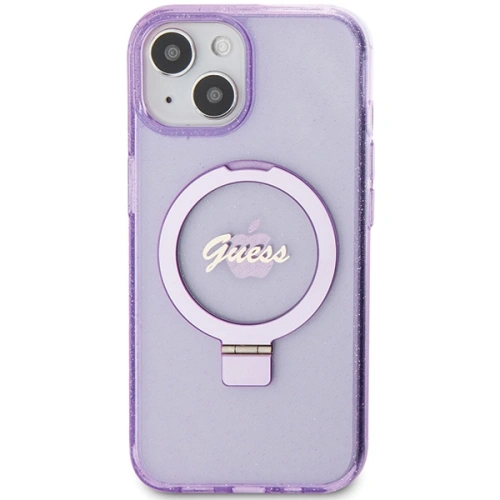 Kup Etui Guess GUHMP15MHRSGSU Apple iPhone 15 Plus / 14 Plus hardcase Ring Stand Script Glitter MagSafe fioletowy/purple - GUE3041 - {ean13} - Sklep Home Screen