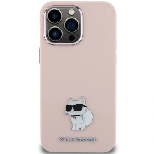 Kup Etui Karl Lagerfeld KLHCP15XSMHCNPP Apple iPhone 15 Pro Max szilikon Choupette fém kitűző rózsaszín/pink - KLD1821 - {ean13} - Sklep Home Screen