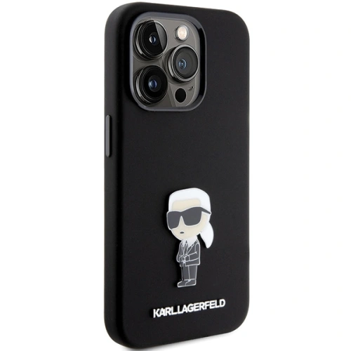 Kup Etui Karl Lagerfeld KLHCP15XSMHKNPK Apple iPhone 15 Pro Max Szilikon Ikonik Fém Pin fekete/black - KLD1822 - {ean13} - Sklep Home Screen