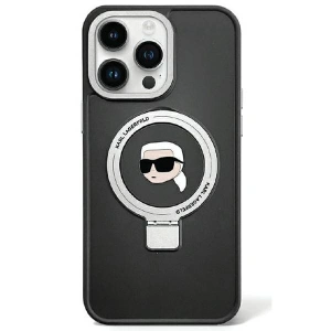 Kup Etui Karl Lagerfeld KLHMP15MHMRSKHK Apple iPhone 15 Plus / 14 Plus hardcase Ring Stand Karl Head MagSafe czarny/black - KLD1824 - {ean13} - Sklep Home Screen