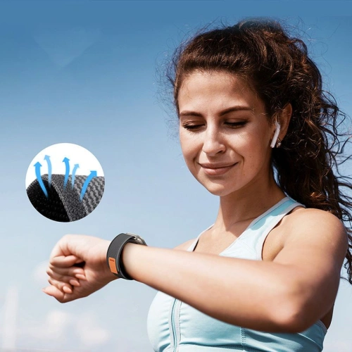 Kup Pásek Tech-Protect Nylon Samsung Galaxy Watch 4/5/5 Pro/6 černý/oranžový - THP2430 - {ean13} - Sklep Home Screen