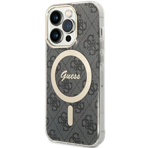 Etui Guess GUHMP15LH4STK Apple iPhone 15 Pro hardcase IML 4G MagSafe czarny/black