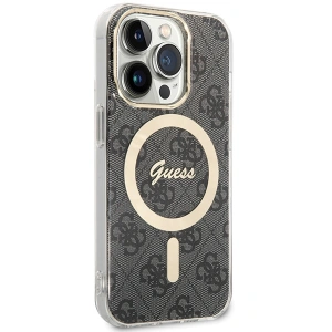 Etui Guess GUHMP15LH4STK Apple iPhone 15 Pro hardcase IML 4G MagSafe czarny/black