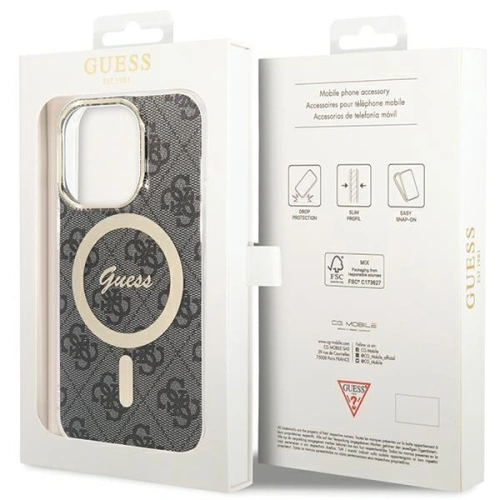Kup Etui Guess GUHMP15LH4STK Apple iPhone 15 Pro hardcase IML 4G MagSafe fekete/black - GUE3045 - {ean13} - Sklep Home Screen