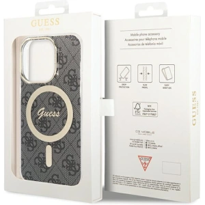 Buy Guess GUHMP15XH4STK Apple iPhone 15 Pro Max hardcase IML 4G MagSafe black - GUE3047 - {ean13} - Home Screen Store Europe