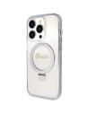 Kup Guess Apple Carcasă GUHMP15XHRSGSD iPhone 15 Pro Max hardcase Ring Stand Script Glitter MagSafe transparent/transparent - GUE3048 - {ean13} - Sklep Home Screen