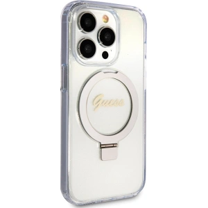 Kup Etui Guess GUHMP15XHRSGSD Apple iPhone 15 Pro Max hardcase Ring Stand Script Glitter MagSafe průhledný/transparentní - GUE3048 - {ean13} - Sklep Home Screen