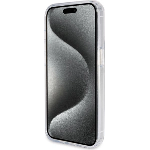 Buy Guess GUHMP15XHRSGSD Apple iPhone 15 Pro Max hardcase Ring Stand Script Glitter MagSafe transparent - GUE3048 - {ean13} - Home Screen Store Europe