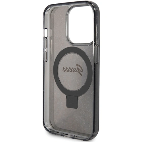 Kup Etui Guess GUHMP15XHRSGSK Apple iPhone 15 Pro Max hardcase Ring Stand Script Glitter MagSafe černý/black - GUE3049 - {ean13} - Sklep Home Screen