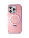 Kup Guess Apple Carcasă GUHMP15XHRSGSP iPhone 15 Pro Max hardcase Ring Stand Script Glitter MagSafe roz/roz - GUE3050 - {ean13} - Sklep Home Screen