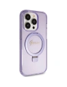 Buy Guess GUHMP15XHRSGSU Apple iPhone 15 Pro Max hardcase Ring Stand Script Glitter MagSafe purple - GUE3051 - {ean13} - Home Screen Store Europe
