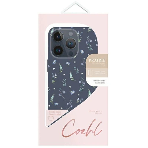 Kup Etui UNIQ Coehl Prairie Apple iPhone 15 Pro granatowy/lavender blue - UNIQ1069 - {ean13} - Sklep Home Screen