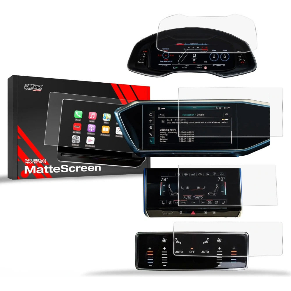 Folia matowa GrizzGlass CarDisplay Protection do Audi A6 C8 2018-2024 [4w1]