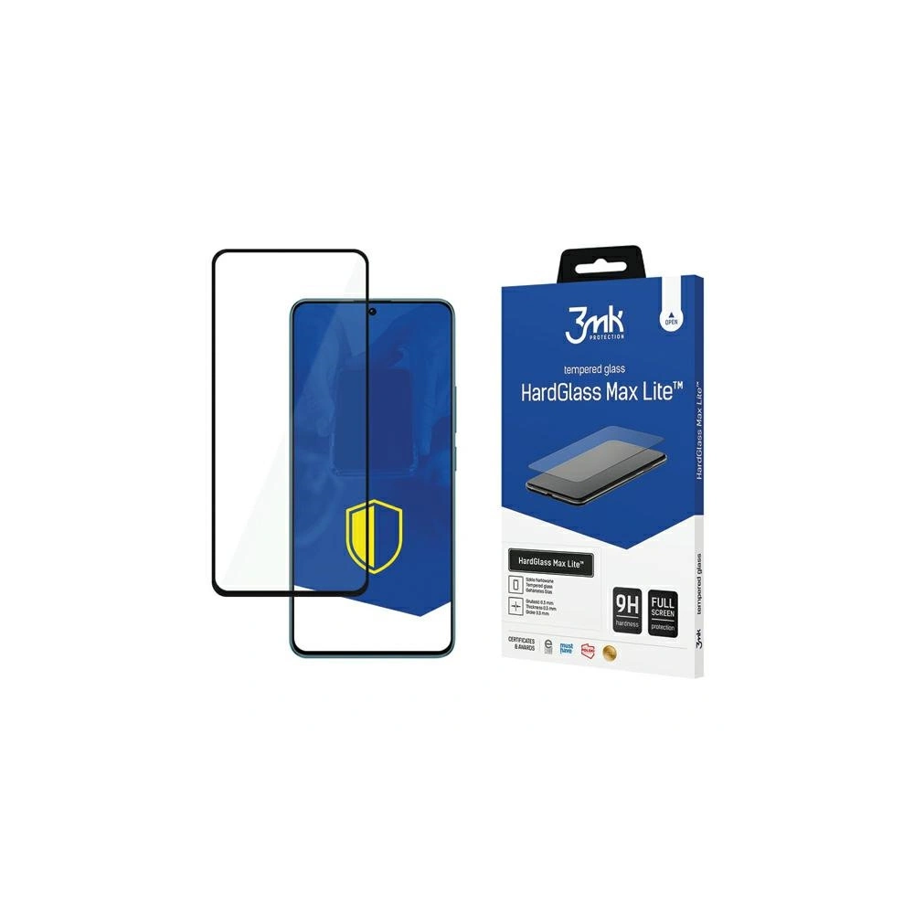 Szkło hartowane 3MK HardGlass Max Lite Xiaomi Redmi Note 13 4G czarny/black