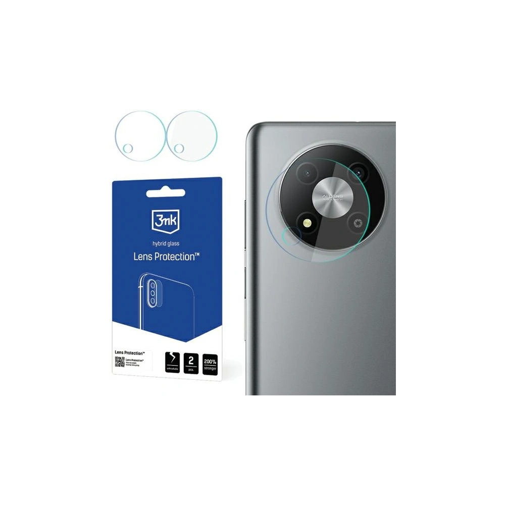 Szkło hybrydowe na obiektyw aparatu 3MK Lens Protection ZTE Blade A73 [4 PACK]