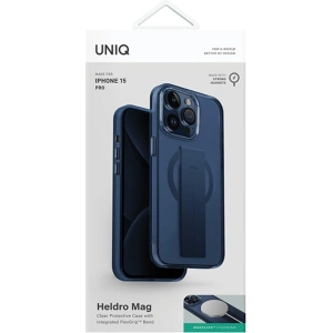 Etui UNIQ Heldro Mag Apple iPhone 15 Pro Magclick Charging niebieski/ultramarine deep blue