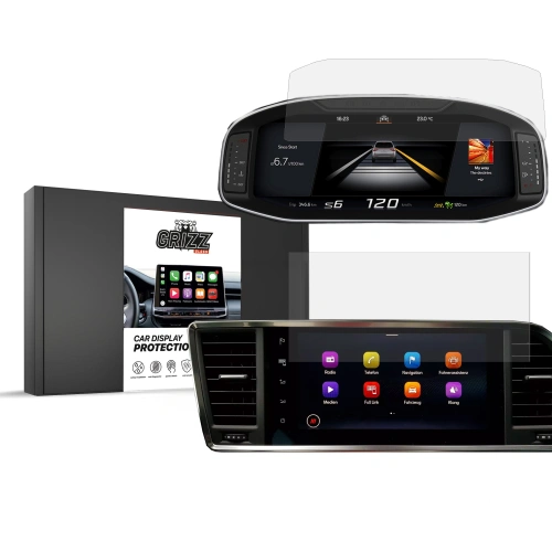 Buy Matte GrizzGlass CarDisplay Protection Seat Ateca 9,2" 2020 [2in1] - GRZ7201 - {ean13} - Home Screen Store Europe