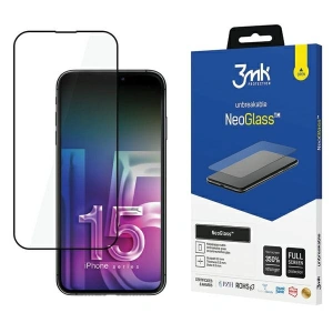 Szkło ochronne 3MK NeoGlass Apple iPhone 15 Plus / 14 Plus czarny/black