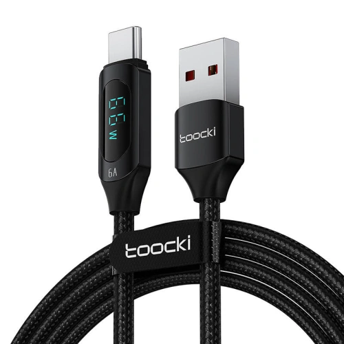 Kup Kábel Toocki TXCT-XY01 USB-A / USB-C, 1m, 66W (fekete) - TCK84 - {ean13} - Sklep Home Screen