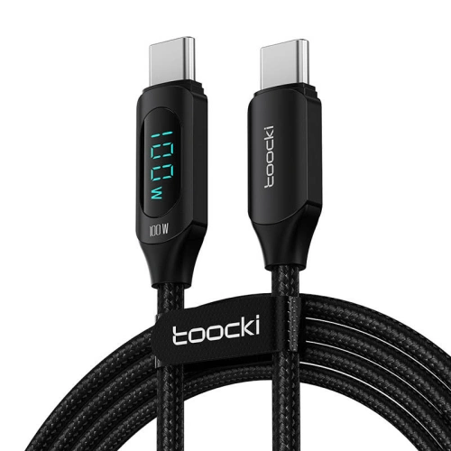 Kup Kábel Toocki TXCTT1-XY01 USB-C / USB-C, 1m, 100W (fekete) - TCK85 - {ean13} - Sklep Home Screen