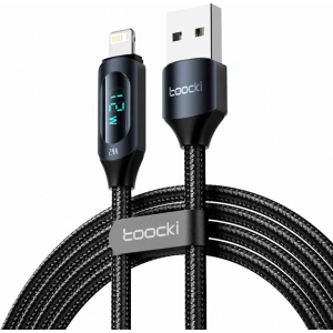 Buy Toocki TXCL-XY01 cable USB-A / Lightning, 1m, 12W (black) - TCK86 - {ean13} - Home Screen Store Europe