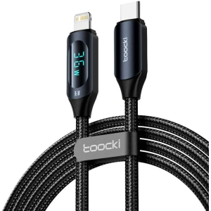 Buy Toocki TXCTL-XY08 cable USB-C / Lightning, 1m, 36W (black) - TCK87 - {ean13} - Home Screen Store Europe