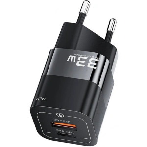 Buy Toocki TCTAC-XFKB01 network charger USB-A / USB-C, 33W (black) - TCK88 - {ean13} - Home Screen Store Europe