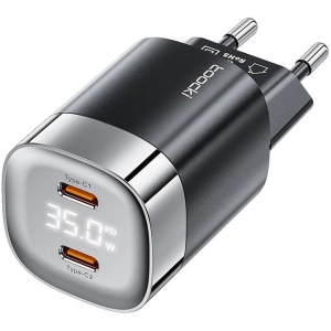 Buy Toocki TCTAC-ZXB01 network charger 2xUSB-C, GaN, 35W (black) - TCK90 - {ean13} - Home Screen Store Europe