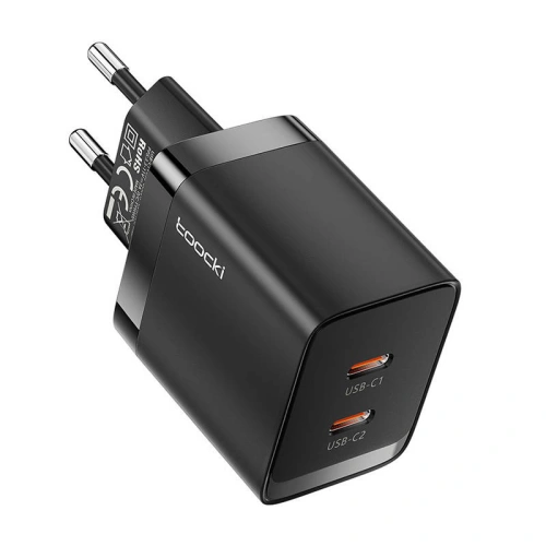 Kup Toocki Încărcător TCTCC-SCD02 2xUSB-C, GaN, 40W (negru) - TCK92 - {ean13} - Sklep Home Screen