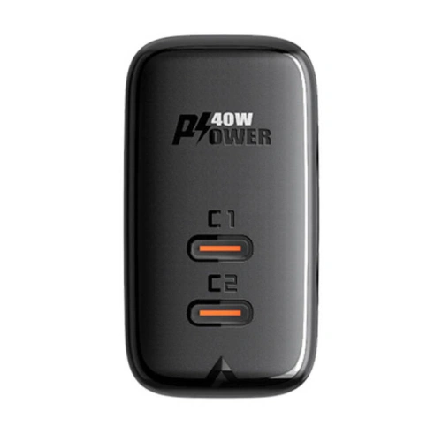 Kup Acefast A9 Netzladegerät 2xUSB-C, PD, 40W (schwarz) - ACE1 - {ean13} - Sklep Home Screen