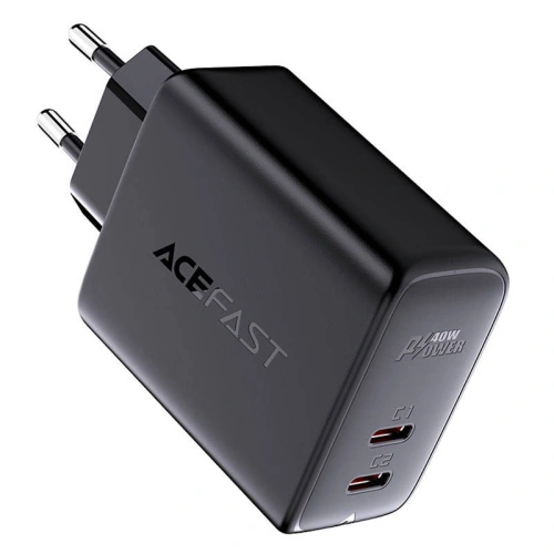 Buy Acefast A9 network charger 2xUSB-C, PD, 40W (black) - ACE1 - {ean13} - Home Screen Store Europe