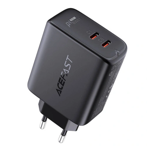 Kup Síťová nabíječka Acefast A9 2xUSB-C, PD, 40W (černá) - ACE1 - {ean13} - Sklep Home Screen
