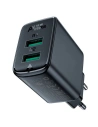 Acefast A33 2xUSB-A, QC3.0, încărcător de rețea 18W (negru)