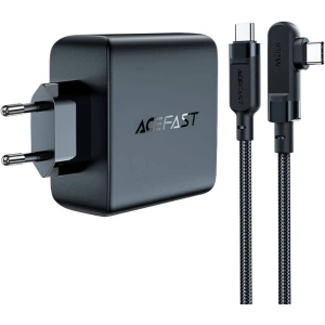 Kup Ładowarka sieciowa Acefast A37 USB-A, 3xUSB-C, PD, GaN, 100W (czarny) + kabel kątowy USB-C / USB-C 2m - ACE6 - {ean13} - Sklep Home Screen