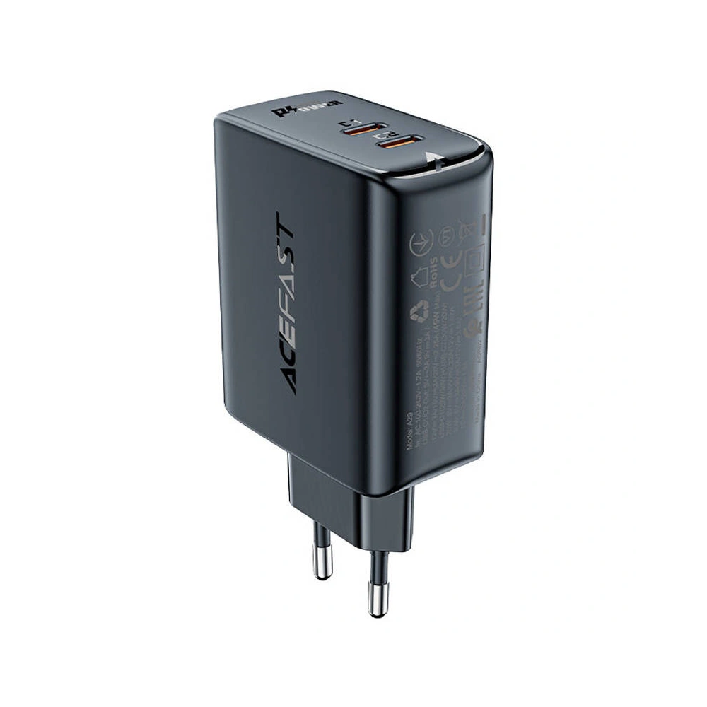 Ładowarka sieciowa Acefast A29 2xUSB-C PD, GaN, 50W (czarna)