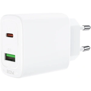 Kup Ładowarka sieciowa Acefast A25 USB-A, USB-C, PD 20W (biała) - ACE9 - {ean13} - Sklep Home Screen