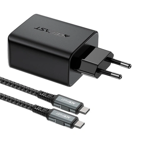 Kup Acefast A17 hálózati töltő USB-A, USB-C, HDMI, GaN 65W + USB-C / USB-C 1.8m (fekete) - ACE10 - {ean13} - Sklep Home Screen