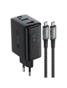 Kup Netzteil Acefast A17 USB-A, USB-C, HDMI, GaN 65W + USB-C / USB-C 1.8m (schwarz) - ACE10 - {ean13} - Sklep Home Screen