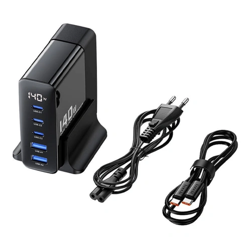 Kup Netzteil Toocki TCTZ M-YLC01 3xUSB-C / 2xUSB-A, GaN, 140W (schwarz) - TCK94 - {ean13} - Sklep Home Screen