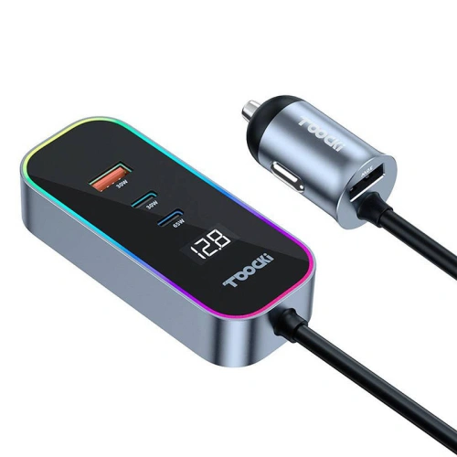 Kup Auto-Ladegerät Toocki TCC2C 2A-XC0G 2xUSB-C / 2xUSB-A, 155W (grau) - TCK95 - {ean13} - Sklep Home Screen
